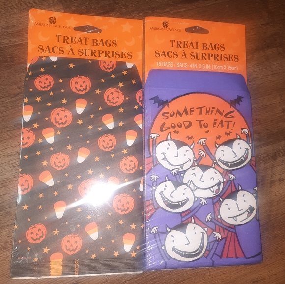 American Greetings Vintage Halloween Party Favor Bags - Picture 1 of 4